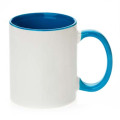 Haonai ceramic mugs sublimation, blank, grade A, 11 oz,BPA free,coated coffee mug,inside color coffee mug